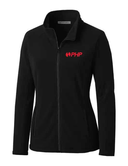 Black Womens Microfleece Jacket w/PHP Agency Logo