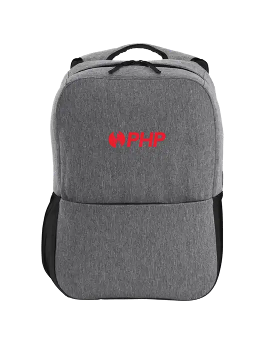 Access Square Laptop Graphite Heather/Black Backpack w/PHP Agency Logo
