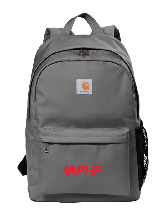 Carhartt Grey Canvas Backpack w/PHP Agency Logo