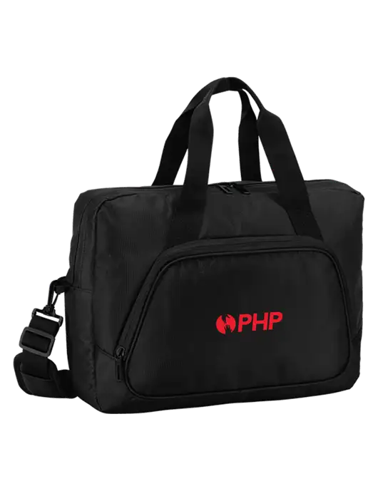 City Black Laptop Briefcase w/PHP Agency Logo