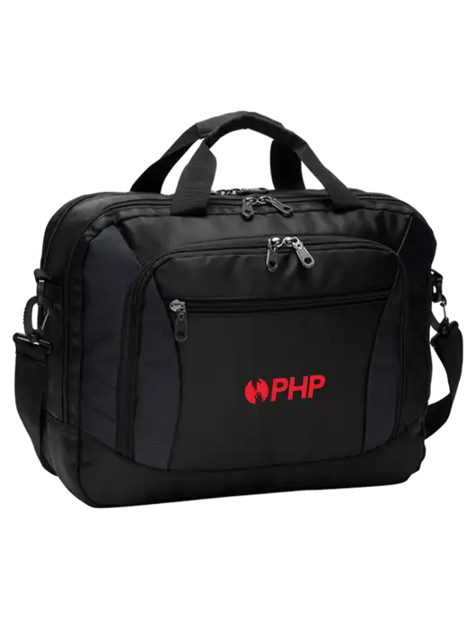 Commuter Black Laptop Briefcase w/PHP Agency Logo
