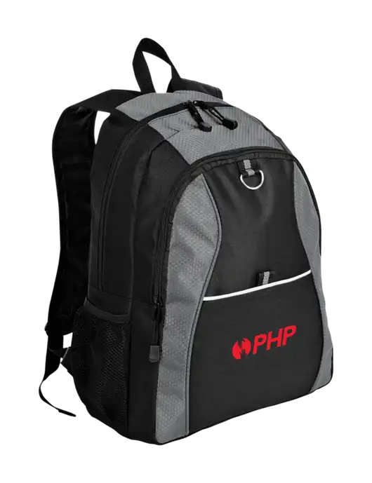 Honeycomb Grey/Black Backpack w/PHP Agency Logo