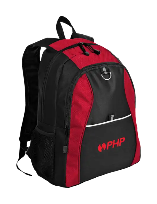Honeycomb Red/Black Backpack w/PHP Agency Logo