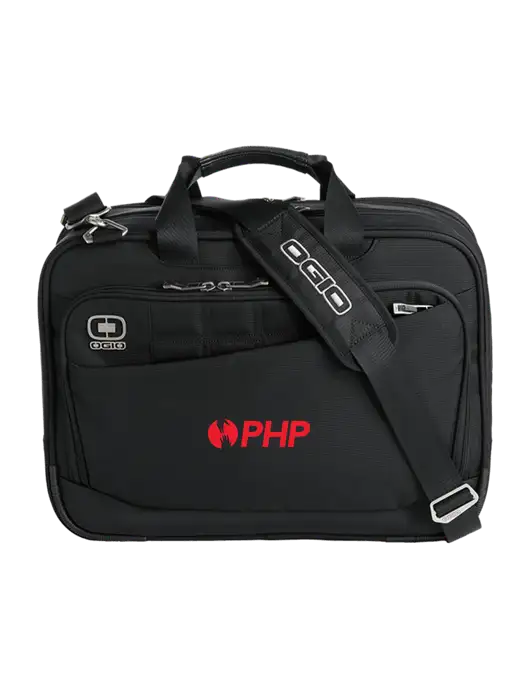 OGIO Black Element Laptop Messenger Bag w/PHP Agency Logo