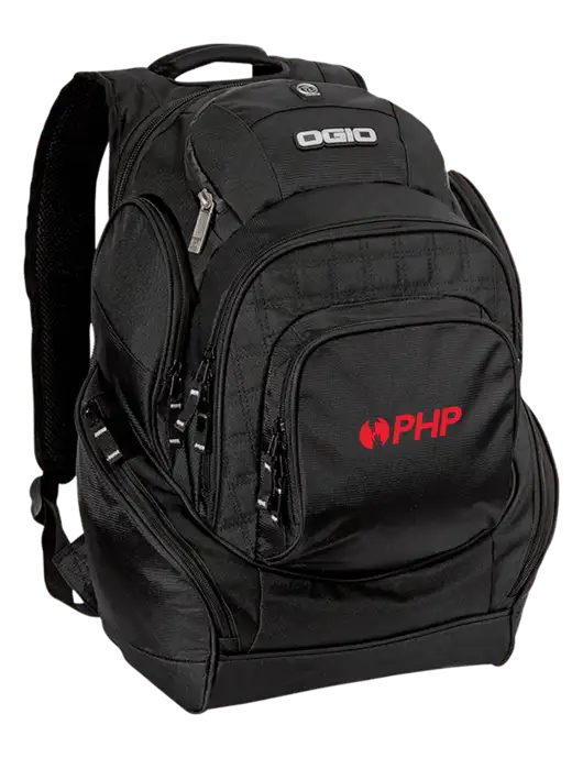 OGIO Black Mastermind Pack w/PHP Agency Logo