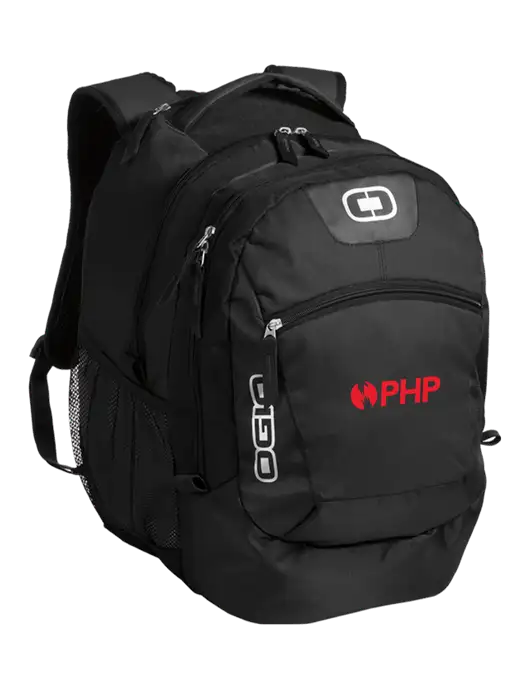 OGIO Black Rogue Pack
 w/PHP Agency Logo