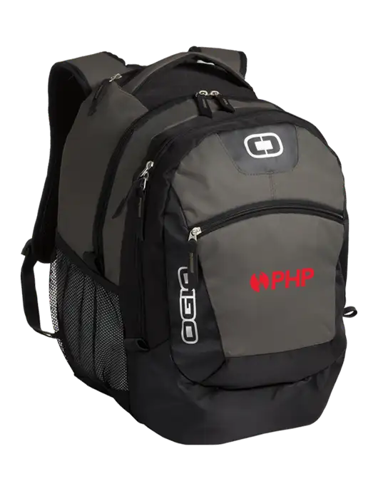 OGIO Grey Rogue Pack
 w/PHP Agency Logo