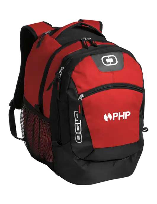 OGIO Red Rogue Pack
 w/PHP Agency Logo