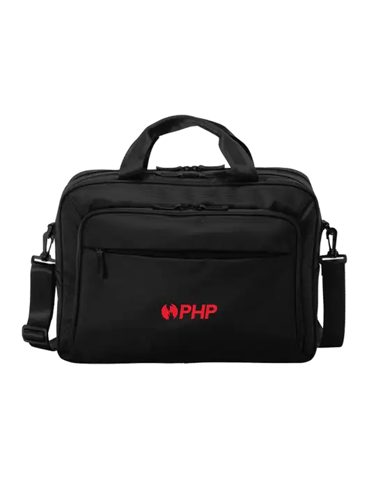 Travel Exec Black Laptop Briefcase w/PHP Agency Logo