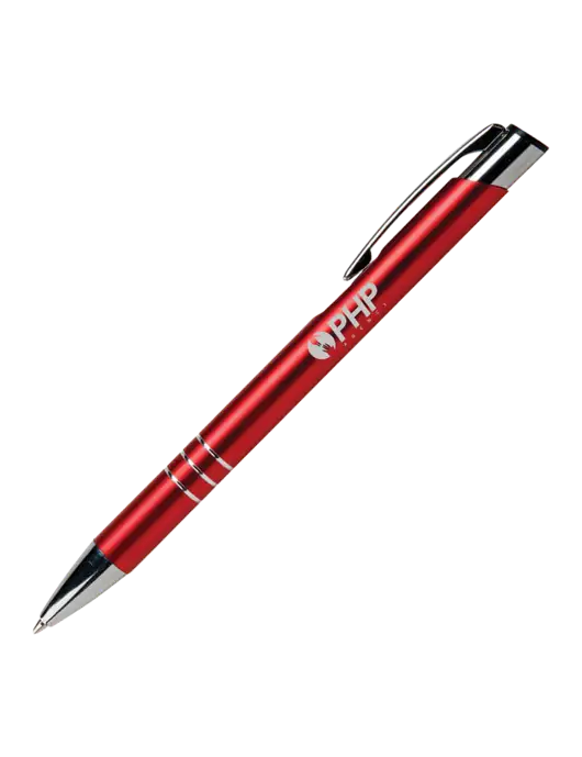 Laurent Red Pen - Black Ink w/PHP Agency Logo