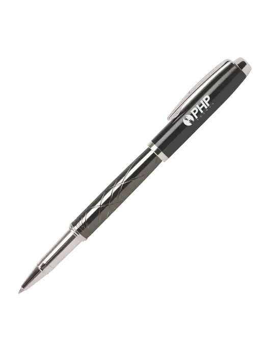 Modernist Black Rollerball Pen - Black Ink w/PHP Agency Logo
