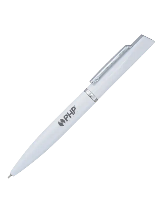 Santos White Pen - Black Ink w/PHP Agency Logo