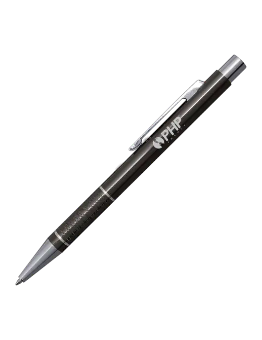 St George Gunmetal Pen - Blue Ink w/PHP Agency Logo