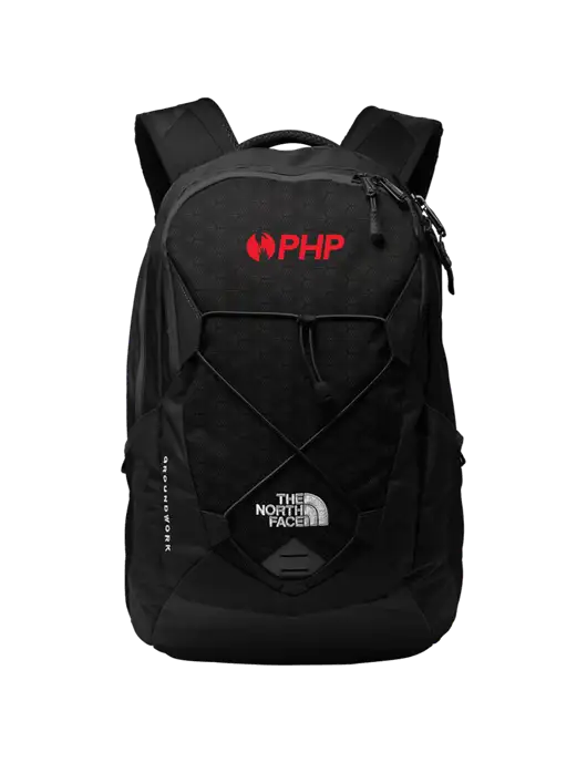 The North Face Black Groundwork Backpack w/PHP Agency Logo