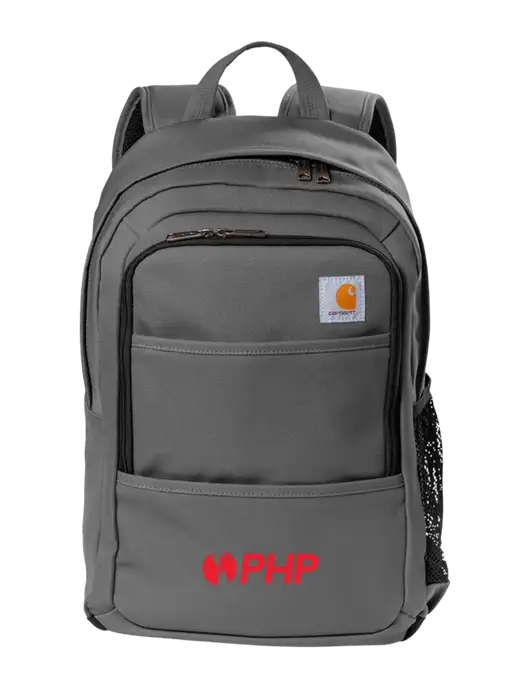 Carhartt Medium Grey Foundry Series Backpack w/PHP Agency Logo