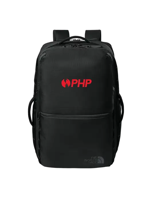 The North Face 35L Black Travel Backpack w/PHP Agency Logo