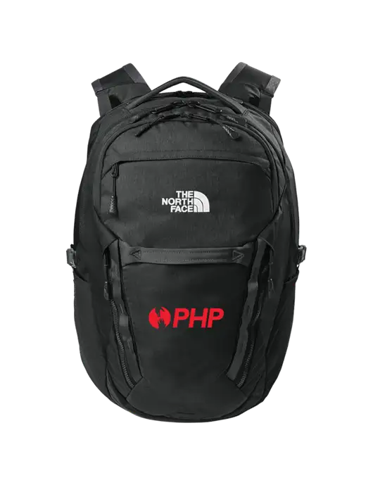 The North Face 31L Royal Arch Black Backpack w/PHP Agency Logo