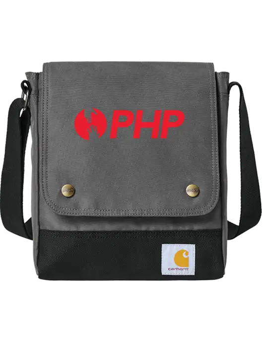 Carhartt Medium Grey Crossbody Snap Bag w/PHP Agency Logo