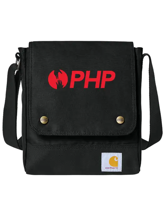 Carhartt Black Crossbody Snap Bag w/PHP Agency Logo