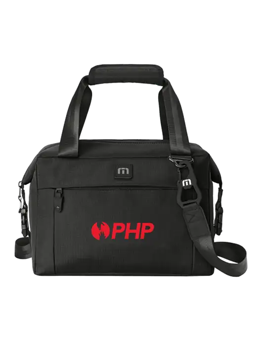 TravisMathew Black Chill’n 12-Can Cooler w/PHP Agency Logo