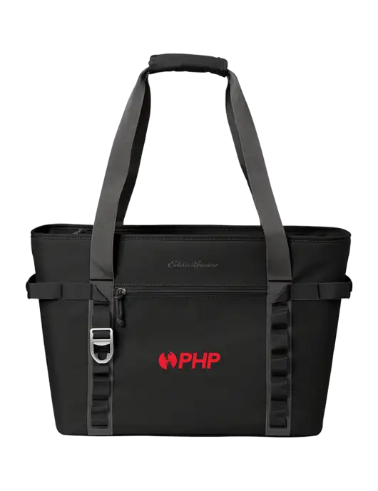 Eddie Bauer Black/Medium Grey Max Cool Tote Cooler  w/PHP Agency Logo