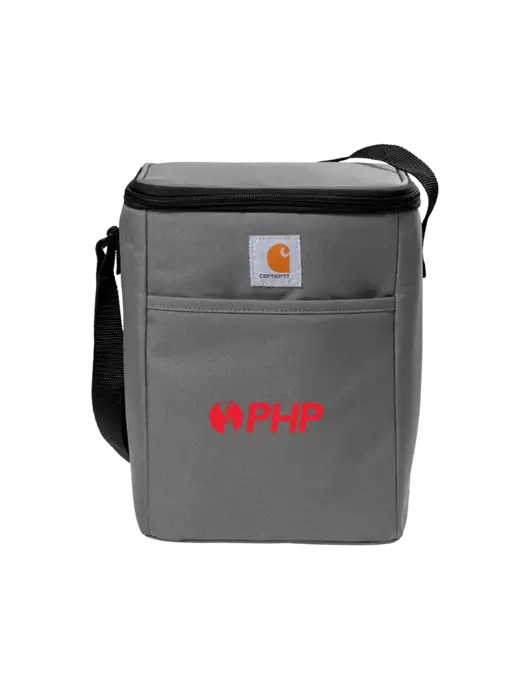 Carhartt Medium Grey Vertical 12-Can Cooler w/PHP Agency Logo