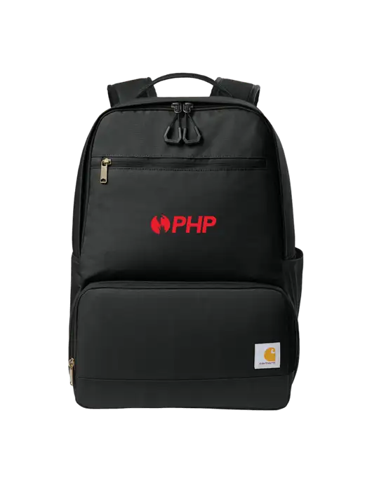Carhartt Two-Compartment Black Cooler Backpack w/PHP Agency Logo