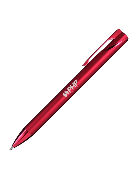 Red HyperNova Ballpoint Pen - Black Ink w/PHP Agency Logo