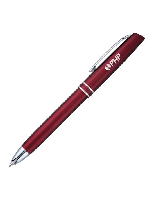 Maroon Anguilla Black Ink Pen w/PHP Agency Logo