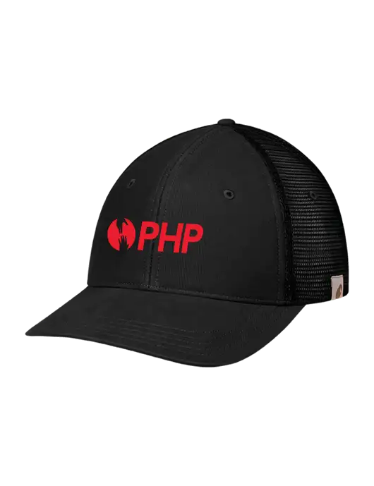 Carhartt Black Canvas Trucker Cap w/PHP Agency Logo