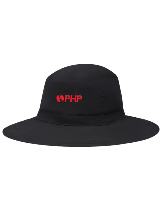 Black Booney Sun Hat w/PHP Agency Logo