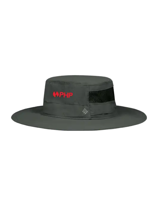 Columbia Dark Grey Bora Bora Booney  Hat w/PHP Agency Logo