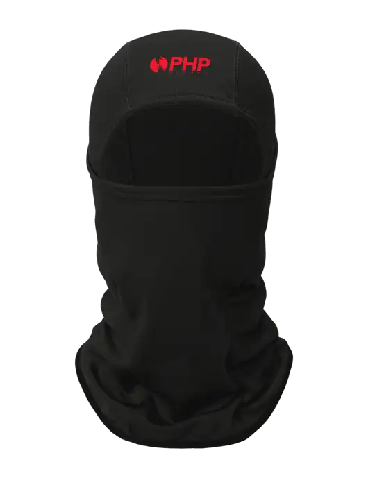 Black CornerStone Smooth Fleece Face Mask w/PHP Agency Logo