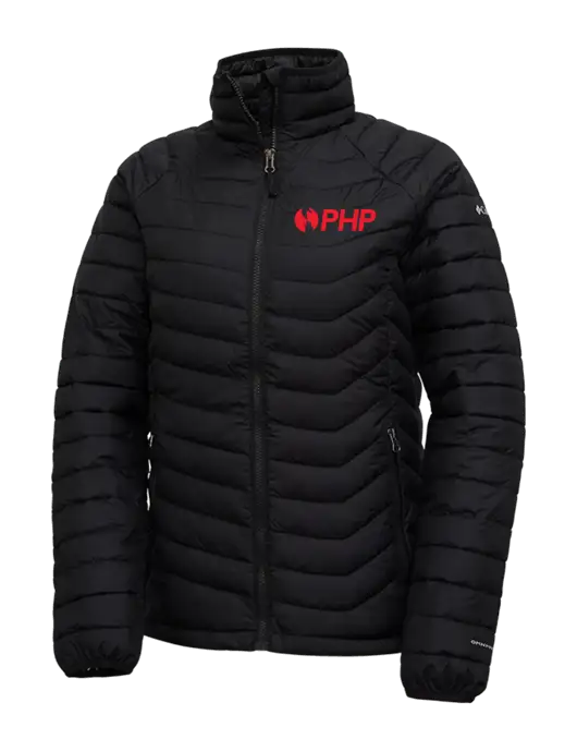 Columbia Black Womens Powder Lite Jacket w/PHP Agency Logo