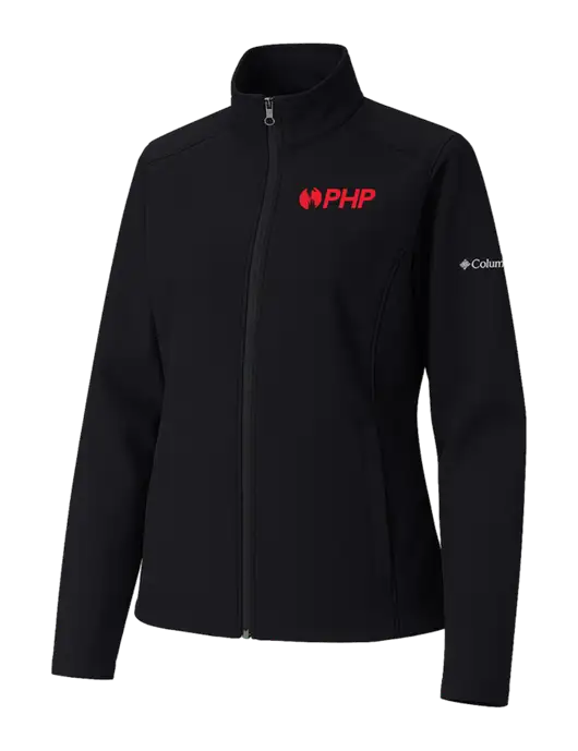 Columbia Womens Black Kruser Ridge Softshell Jacket w/PHP Agency Logo