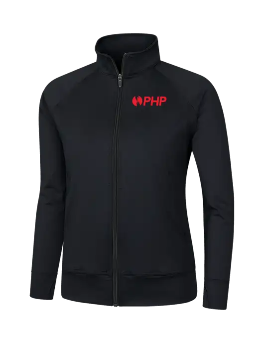 Womens Black NRG Fitness Jacket w/PHP Agency Logo