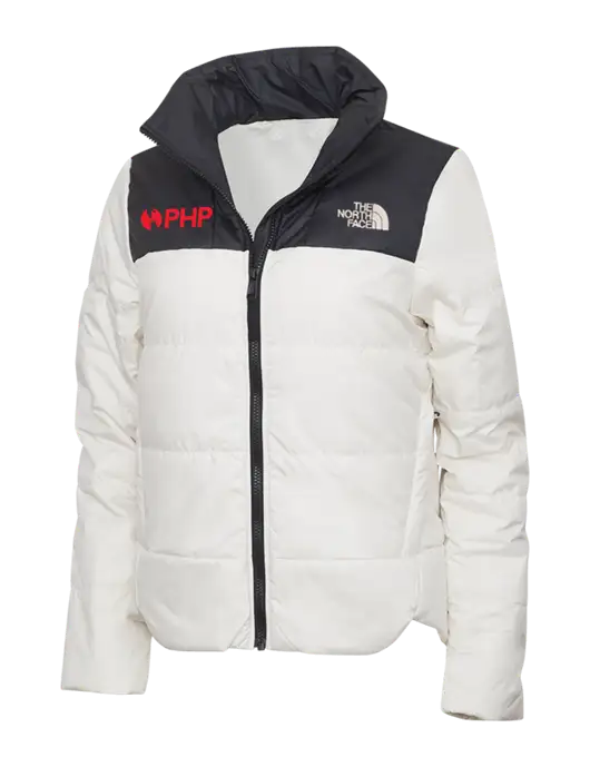 North Face Womens Vintage White Everyday Insulated Jacket w/PHP Agency Logo