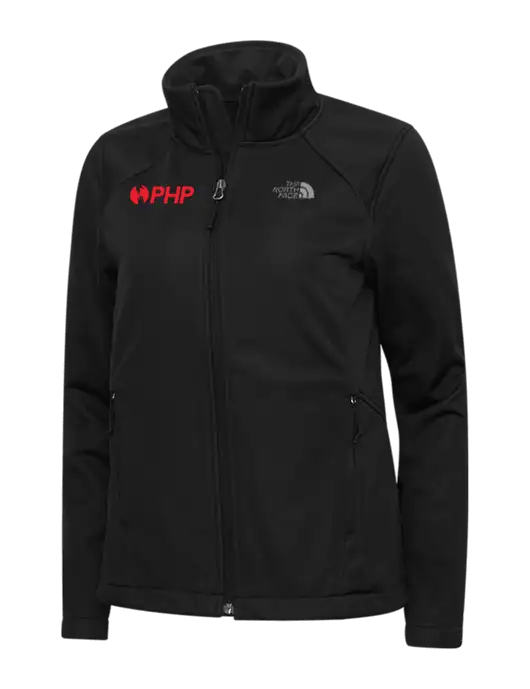 North Face Womens Black Ridgewall Soft Shell Jacket w/PHP Agency Logo