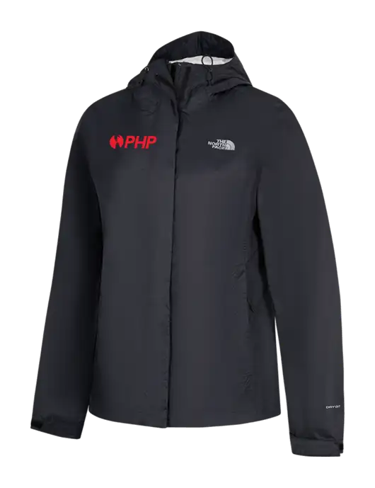 The North Face Womens Black DryVent Rain Jacket w/PHP Agency Logo