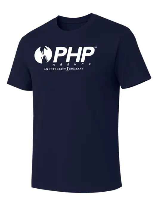 Allmade Dark Navy Organic Cotton Tee w/PHP Integrity Logo